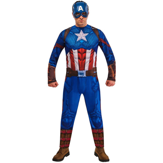 Captain America Adult Costume Avengers Jumpsuit and Mask 1