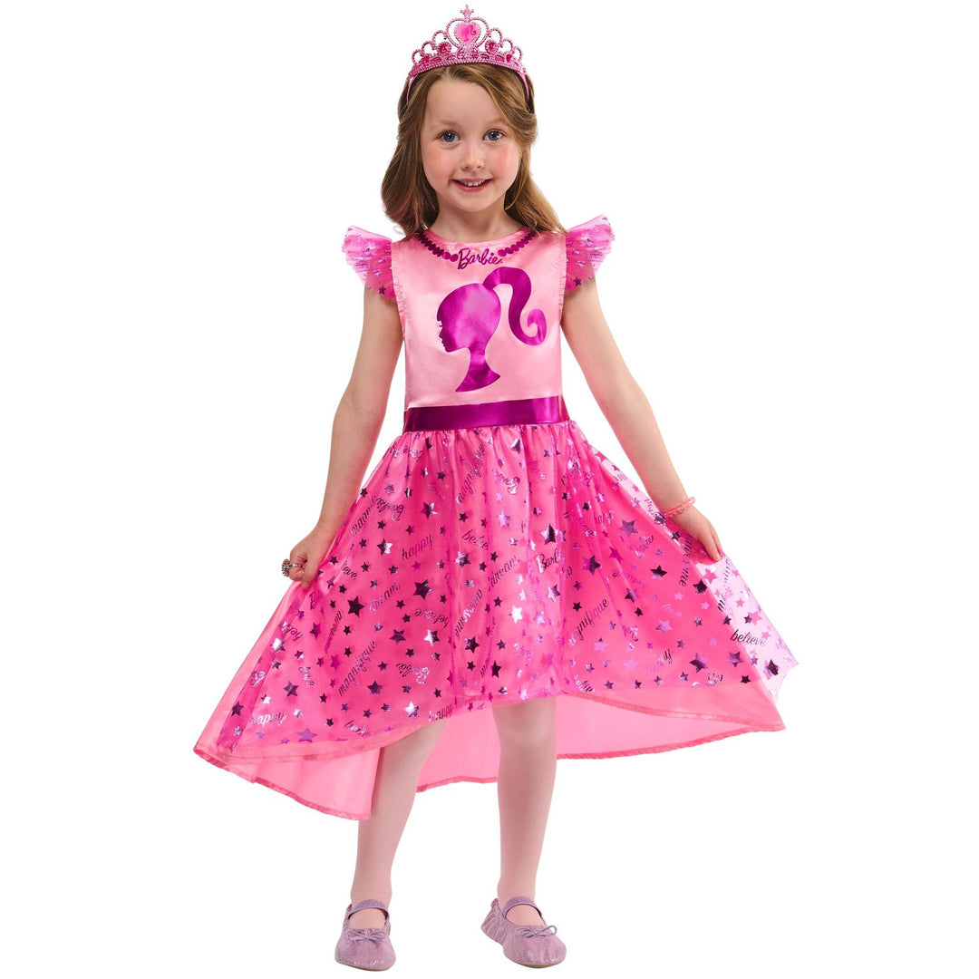 Barbie Dress Up Gift Set Pink Kids Costume Kit 1