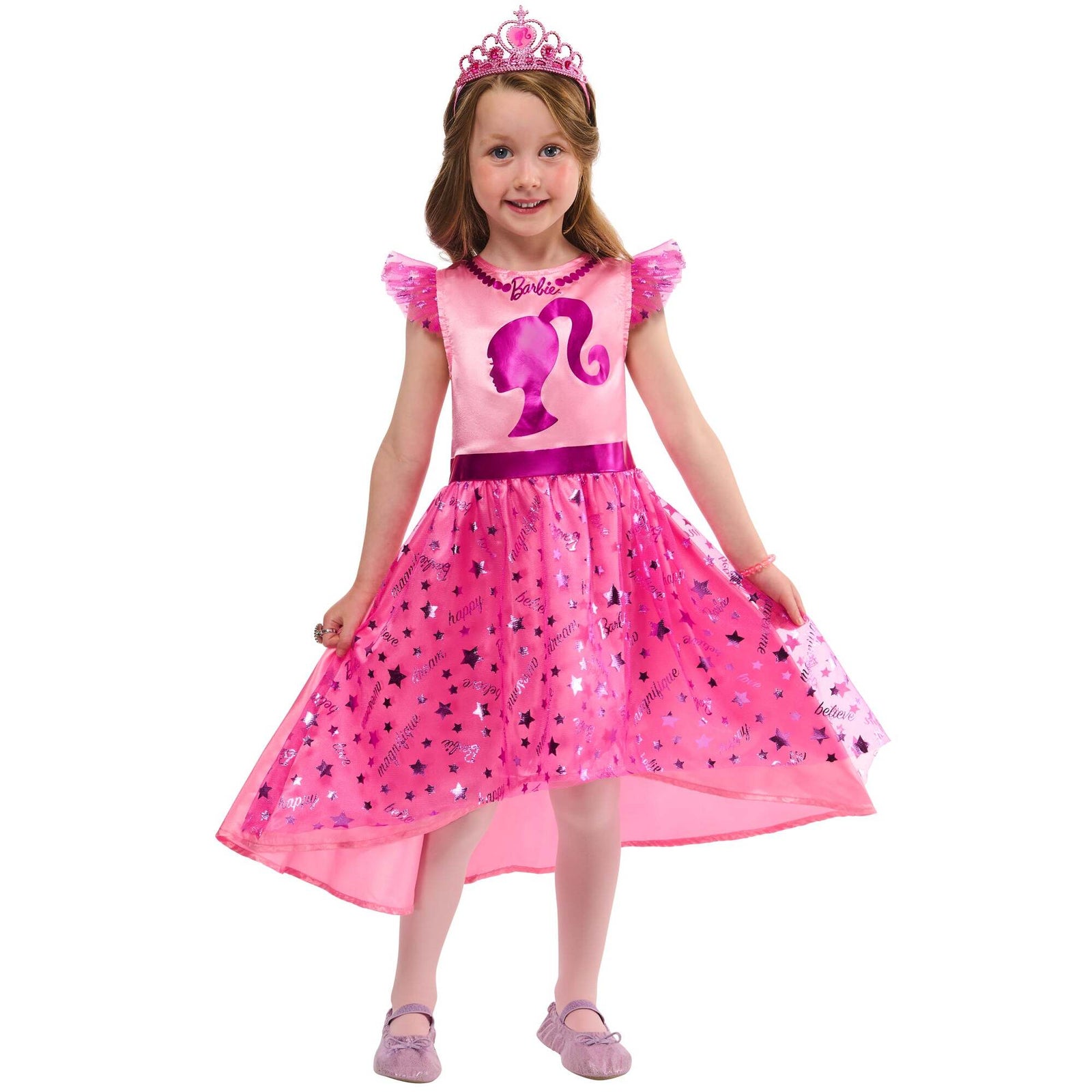 Barbie Dress Up Gift Set Pink Kids Costume Kit 1