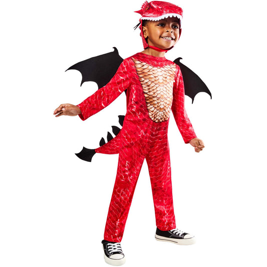 Toddler Red Dragon Costume 1
