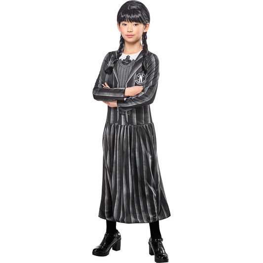 Wednesday Addams Printed Dress for Girls 1