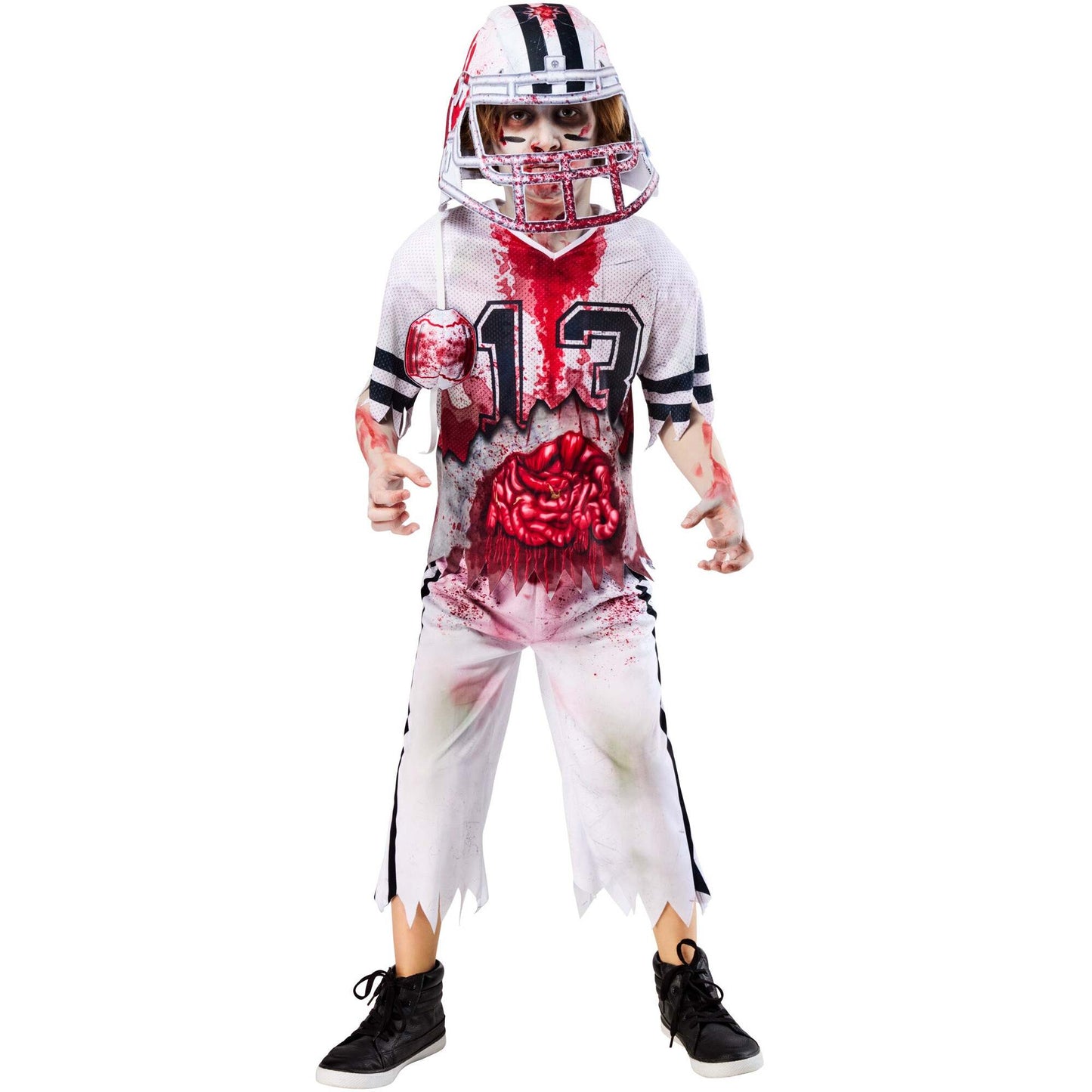 Zombie American Footballer Costume for Boys 1