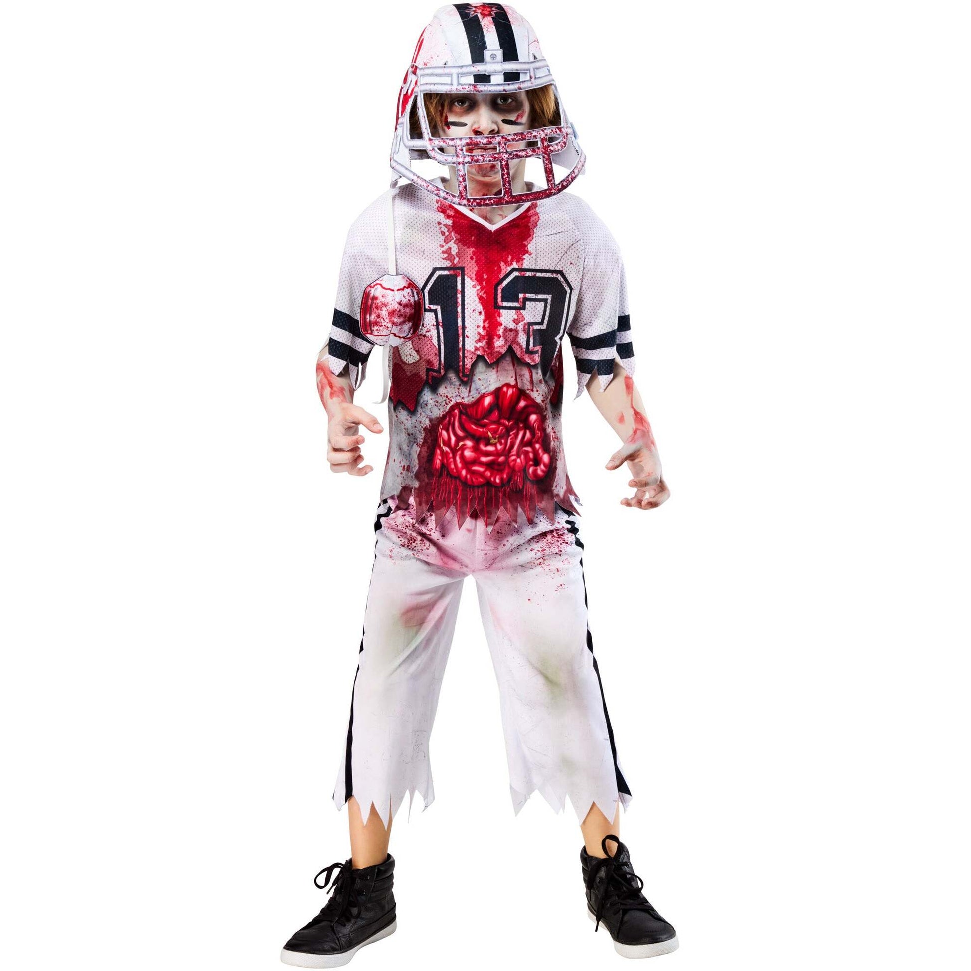 Zombie American Footballer Costume for Boys 1