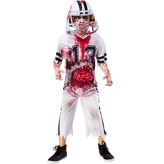 Zombie American Footballer Costume for Boys 1