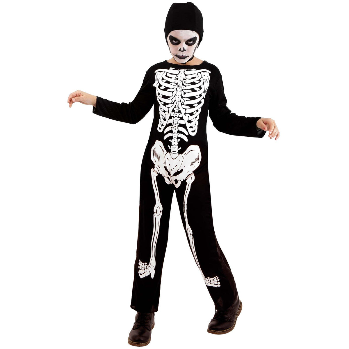 Skeleton Costume Jumpsuit for Boys Cobra Kai 1