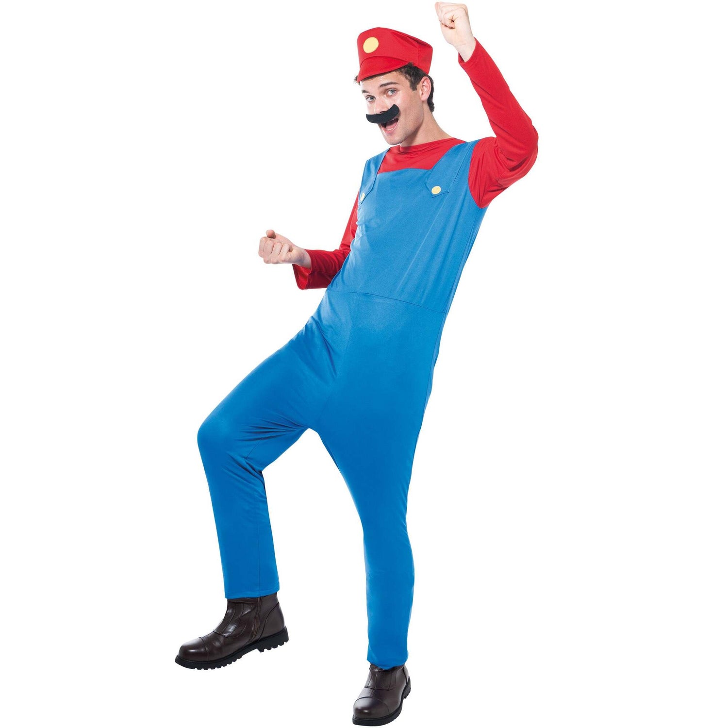 Adult Plumber Super Mario Costume for Men 1