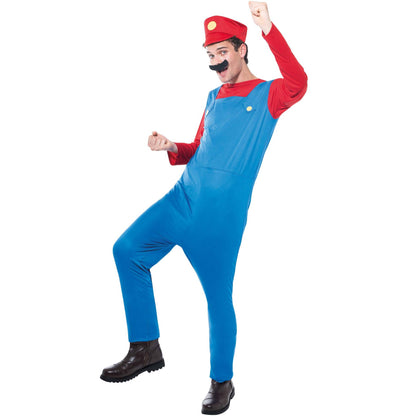 Adult Plumber Super Mario Costume for Men 1