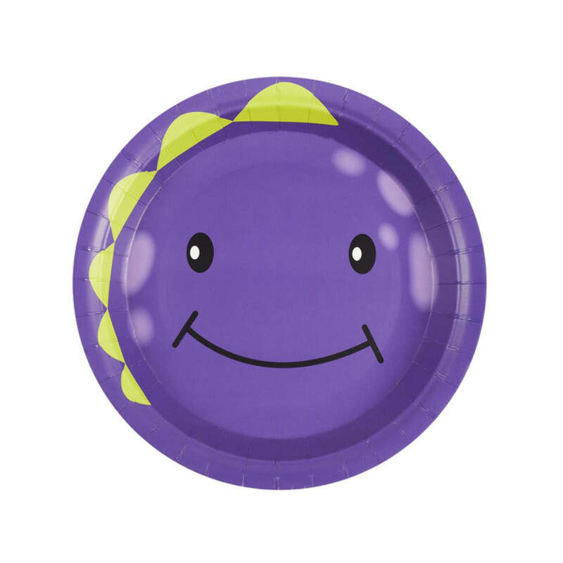 Monster Tableware Party Plates Purple x8 1