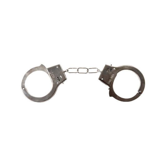 Plastic Handcuffs Silver with Key and Safety Release 1