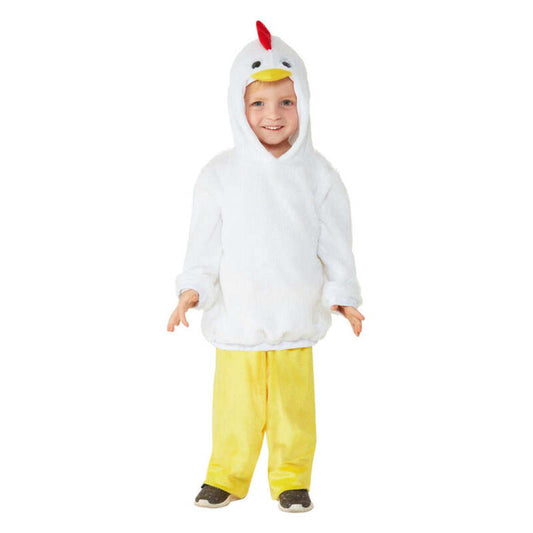 Toddler Chicken Costume White Jumpsuit 1