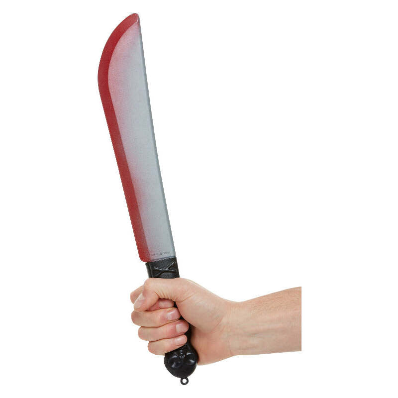 Bloodied Knife Prop Silver 42cm 1