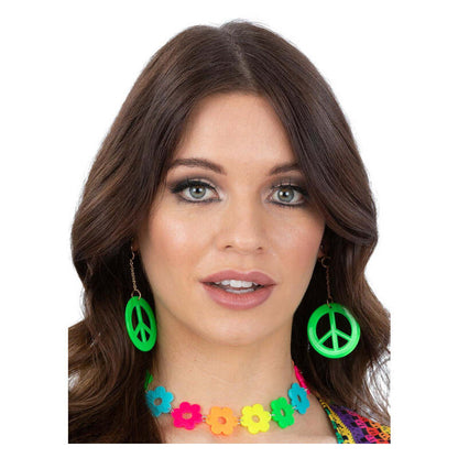 Neon Green CND Earrings 1