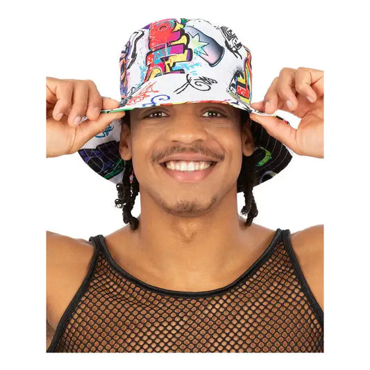 90s Graffiti Bucket Hat 1