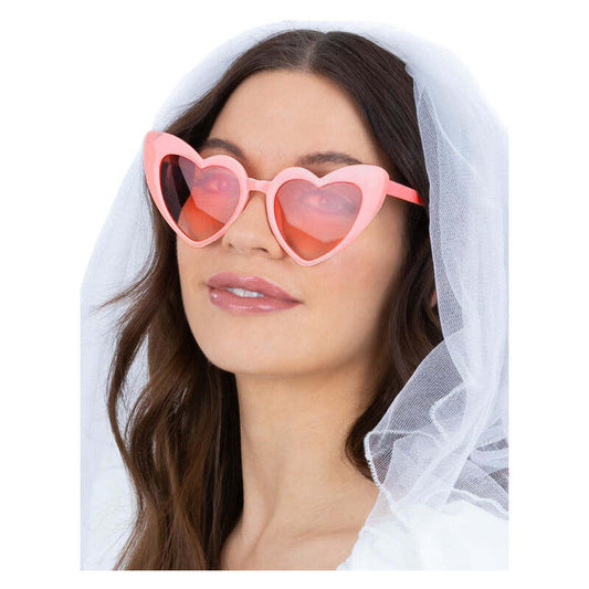 Pink Heart Hen Party Specs Love Barbie Glasses 1