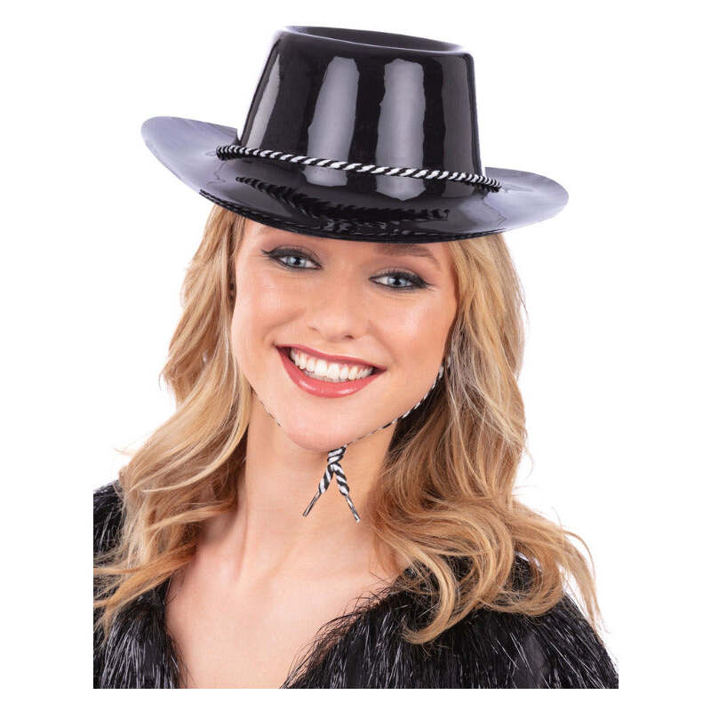 Black Cowboy Hat Adult Cowgirl Costume Accessory 1