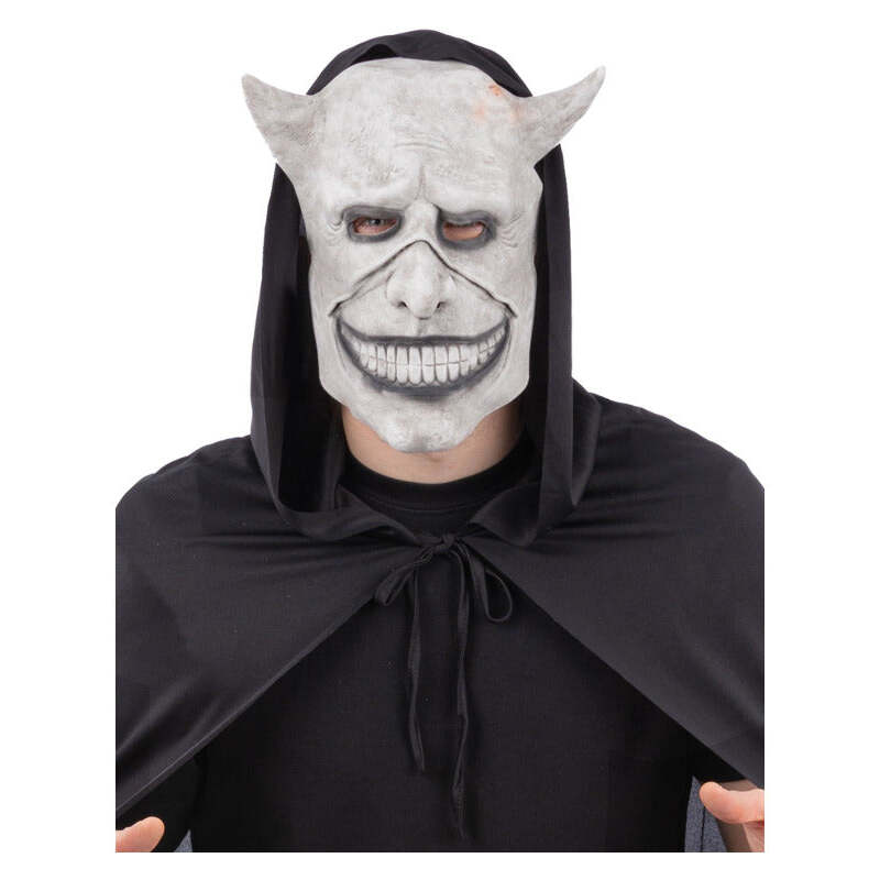 Smiling Devil Latex Mask on Elastic 1