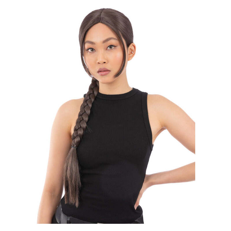90s Video Game Vixen Plait Wig Lara Croft 1