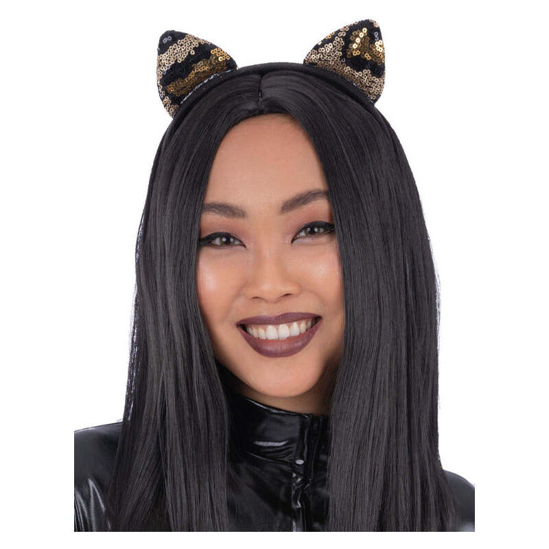 Sequin Leopard Cat Ear Headband 1