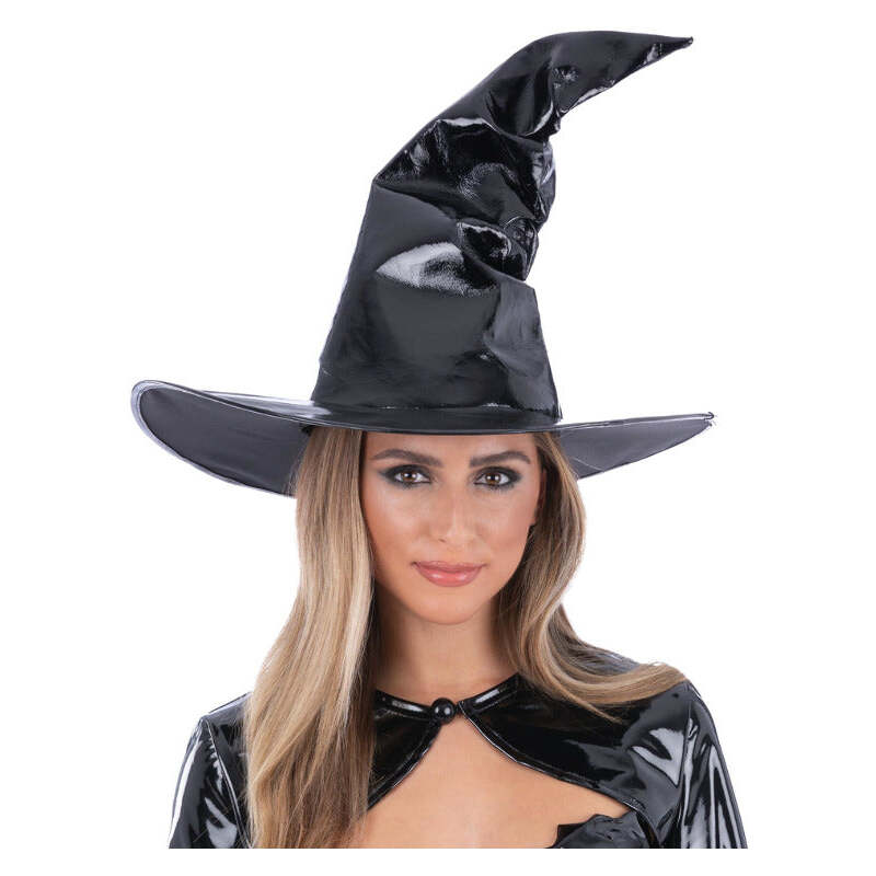 Wet Look Witch Hat Halloween 1