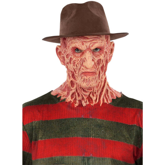 A Nightmare On Elm Street Freddy Krueger Hat Adult Brown Fedora 1