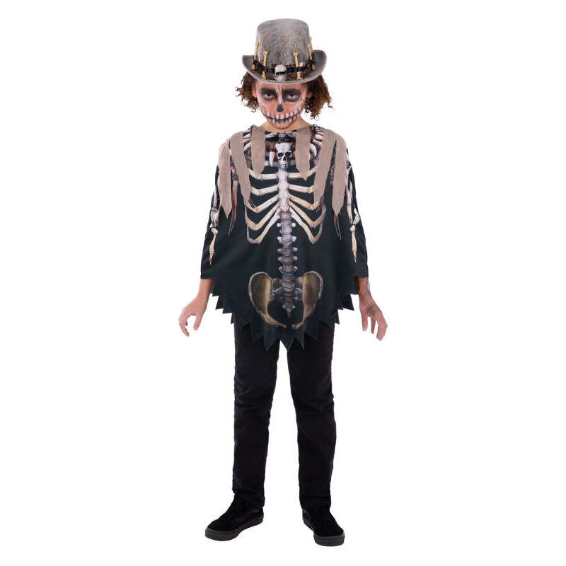 Voodoo Witch Doctor Poncho Kids Unisex Costume One Size 1
