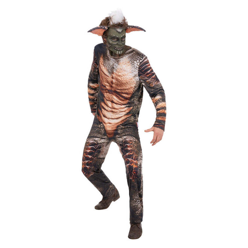 Gremlins Stripe Costume all in one Jumpsuit with Ears Deluxe 1
