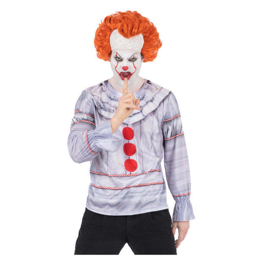 IT Movie Pennywise Top Clown Costume 2017 Movie Adult 1