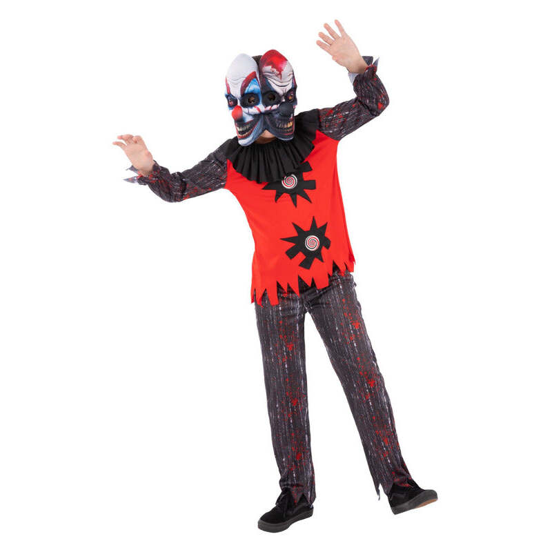 2 Headed Chuckles The Clown Costume for Kids 1