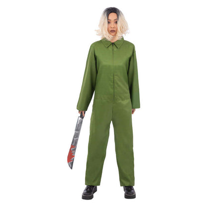 Green Boiler Suit Costume Top Gun Jumpsuit or Horror 1