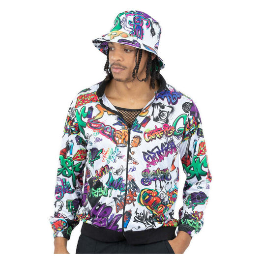 90s Hip Hop Graffiti Jacket 1
