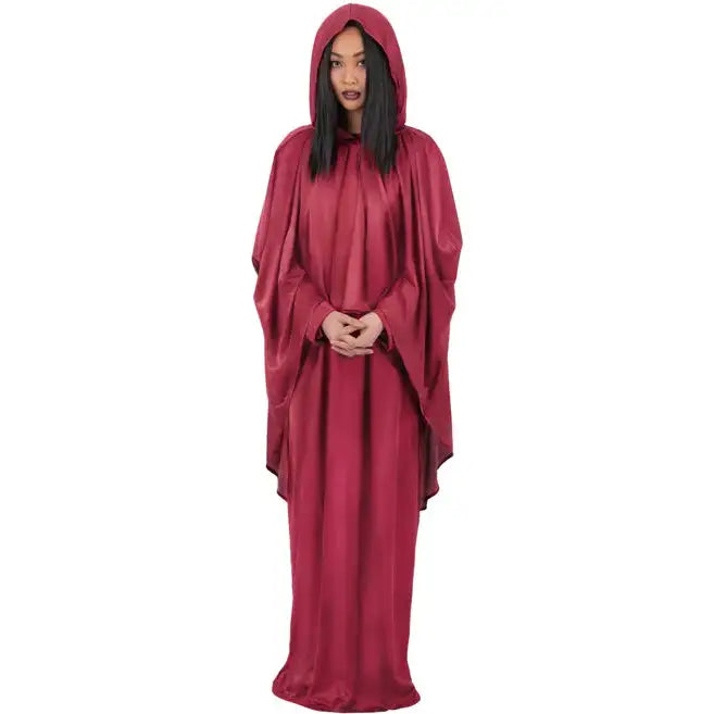 Occult Costume Hooded Robe Red Unisex Costume for Halloween 1