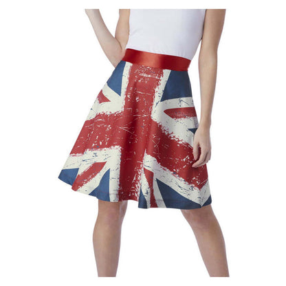 Union Jack Skirt Vintage Style Print for Women 1