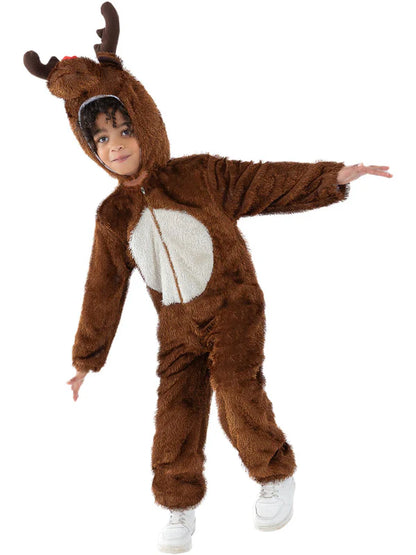 Reindeer Costume Cozy Jumpsuit for Children 2