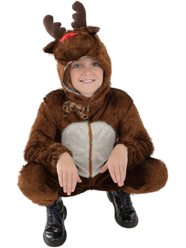 Reindeer Costume Cozy Jumpsuit for Children 4