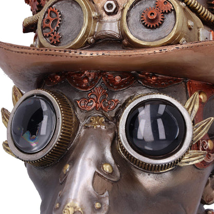 Steampunk Beaky Automaton Apothecary Plague Doctor Bust Figurine 20.5cm 6