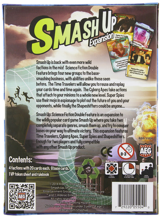 Smash Up Card Game Science Fiction Double Feature Expansion 2