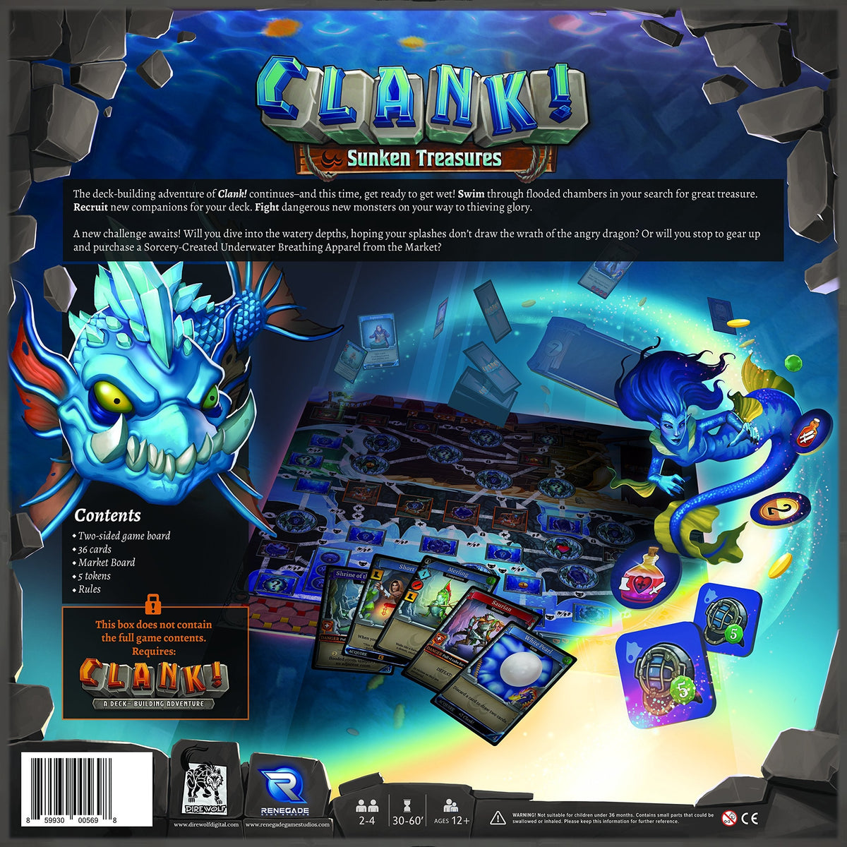 Clank Sunken Treasures Exp Board Game by Renegade Studio 5