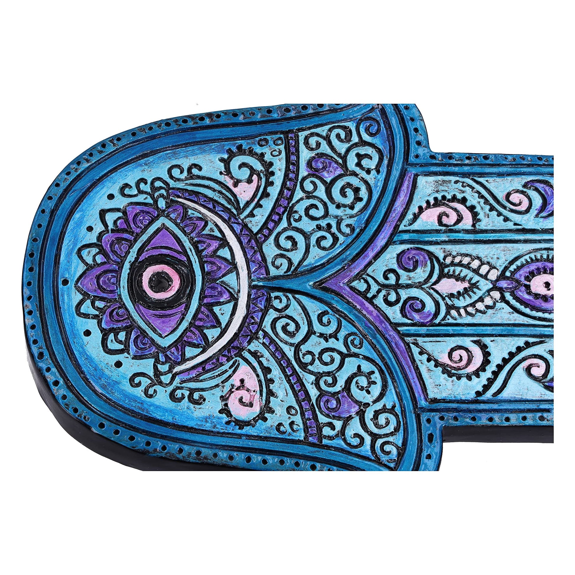 Set of 4 Hamsas Serenity Hand Incense Stick Burner 12.5cm 3