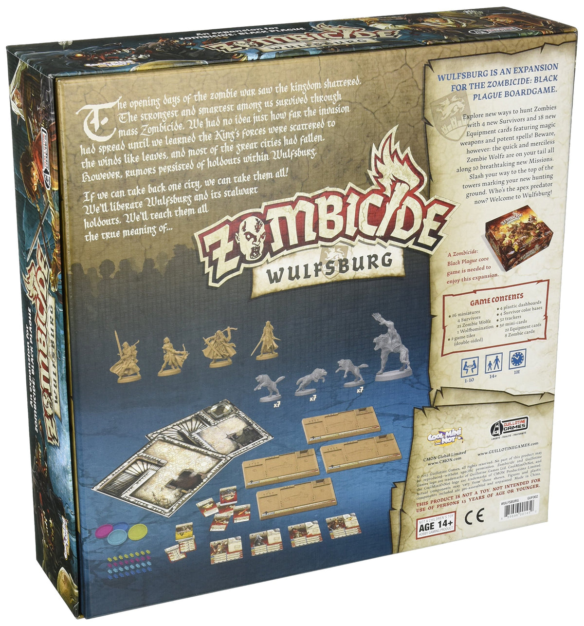 Zombicide Black Plague Wulfsburg Board Game Expansion Strategy Play 2