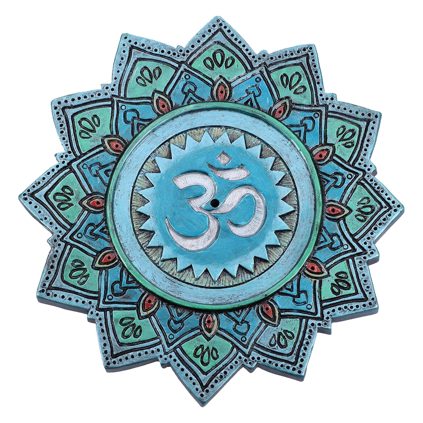 Set of 4 Om Sacred Sound Hindu Symbol ShabdaBrahman Incense Stick Burner 13.5cm 2