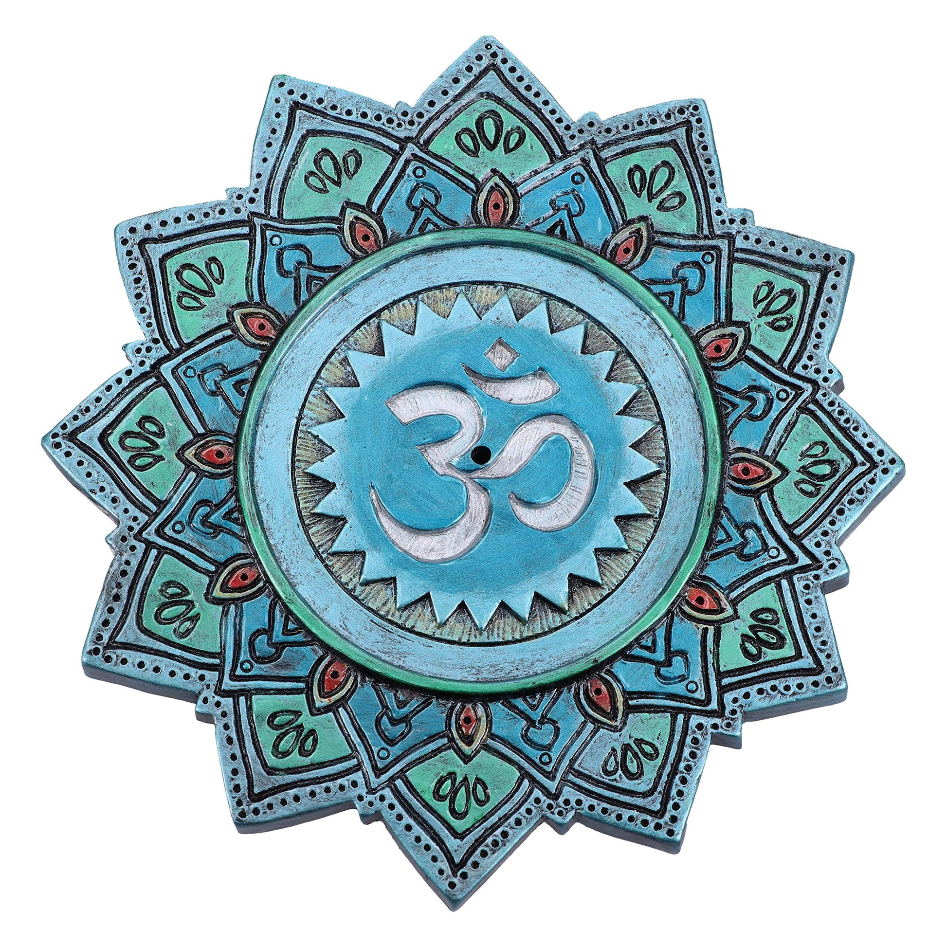 Set of 4 Om Sacred Sound Hindu Symbol ShabdaBrahman Incense Stick Burner 13.5cm 2