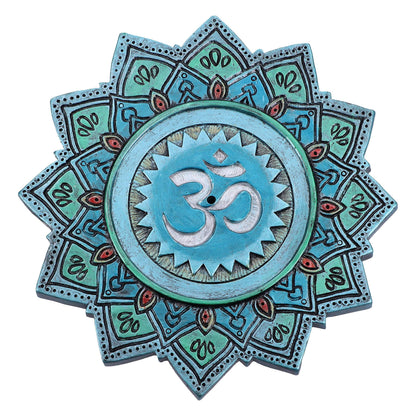 Set of 4 Om Sacred Sound Hindu Symbol ShabdaBrahman Incense Stick Burner 13.5cm 2