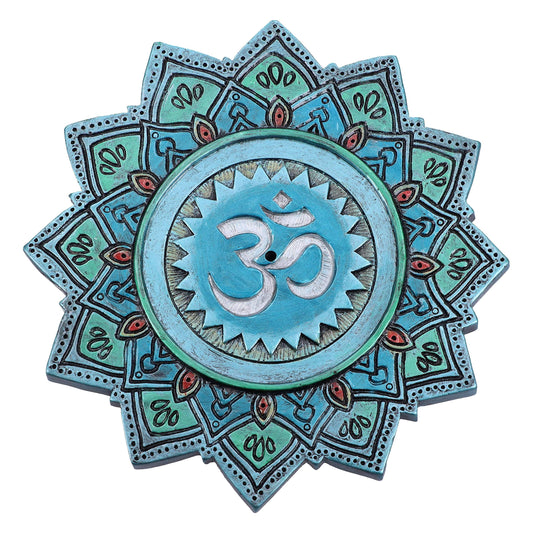 Set of 4 Om Sacred Sound Hindu Symbol ShabdaBrahman Incense Stick Burner 13.5cm 2