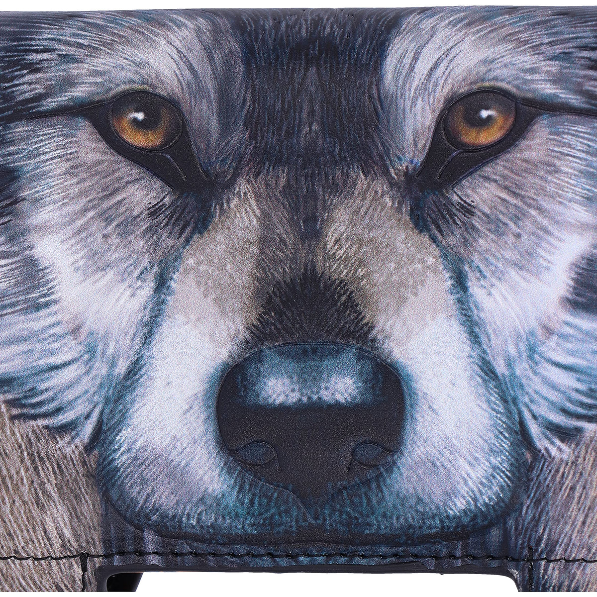 Guardian Wolf Embossed Purse 18.5cm 6