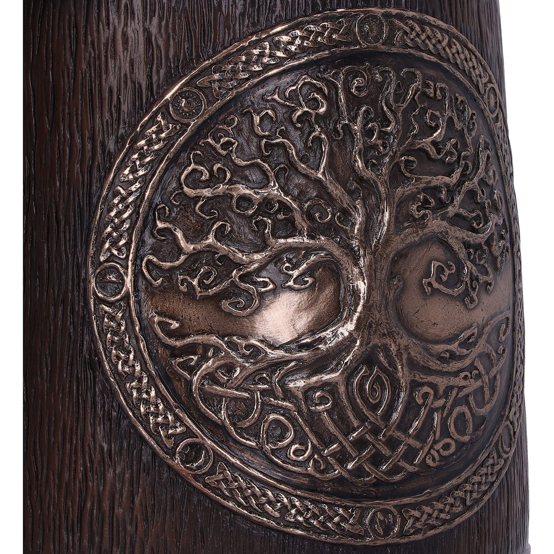 Bronze Tree of Life Tankard 16cm