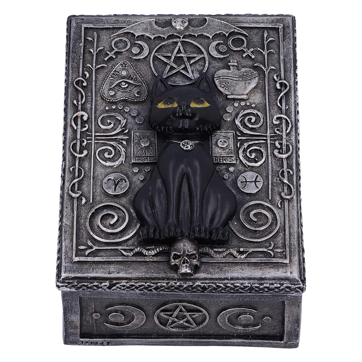 Familiar Spell Black Cat Sigil Trinket Box 13.7cm 2