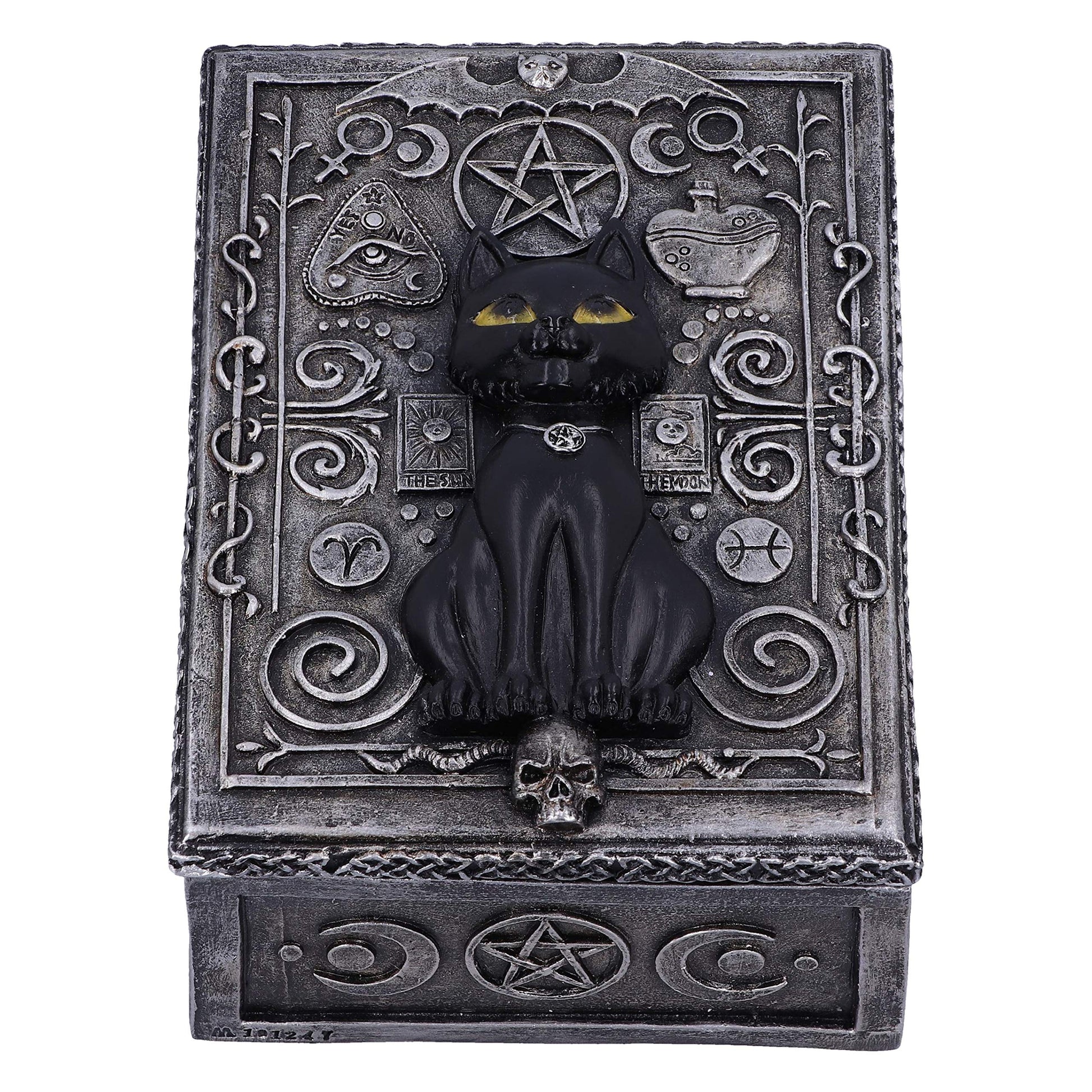 Familiar Spell Black Cat Sigil Trinket Box 13.7cm 2