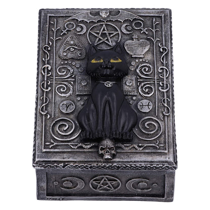 Familiar Spell Black Cat Sigil Trinket Box 13.7cm 2