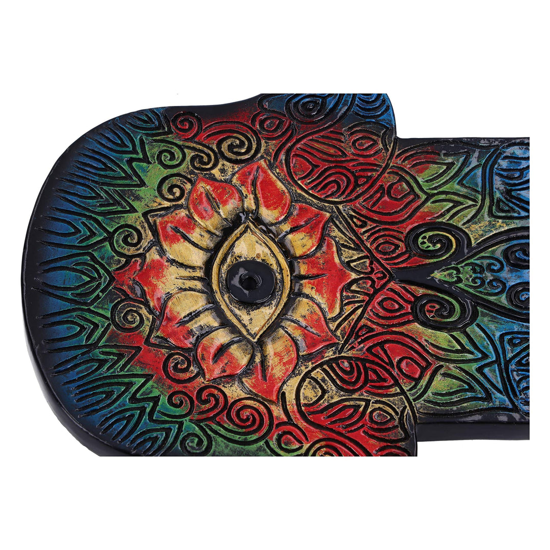 Set of 4 Hamsas Strength Hand Incense Stick Burner Hamsas 12.5cm