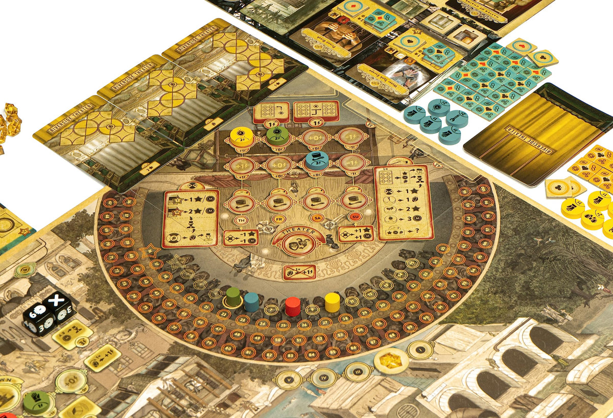 Mindclash Games Trickerion - Legends of Illusion Base Game | Victorian Steampunk Worker Placement Game for 2-4 Players | 48 Unique Trick Cards & Action Selection Mechanics 3
